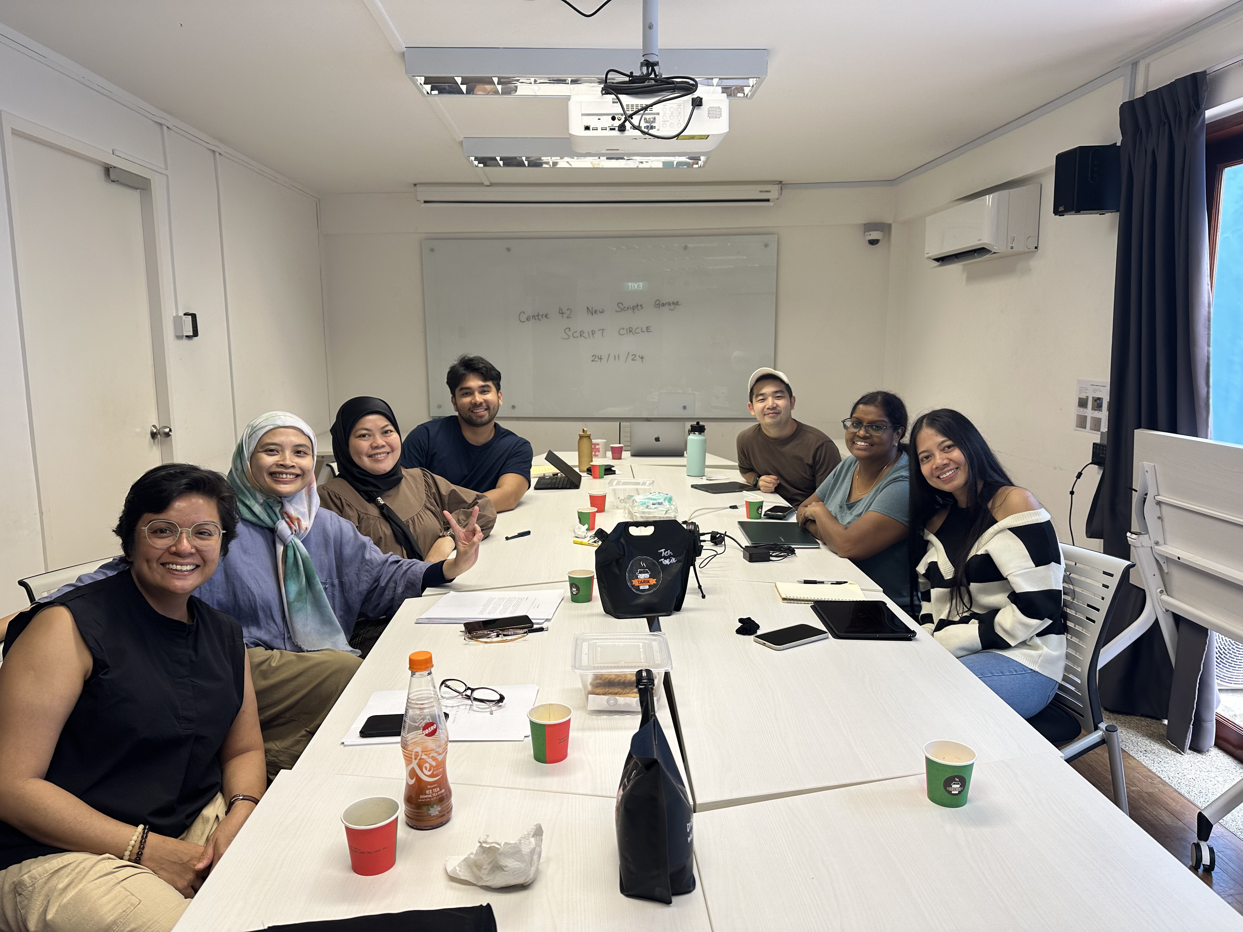 A group photo of everyone at the Script Circle.
